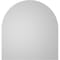 Ekena Millwork Round Top Surface Mount PVC Gable Vent: Non-Functional, w/ 3-1/2"W x 1"P Standard Frame, 36"W x 38"H GVPRT36X3801SN - alternate 5